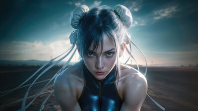 دانلود والپیپر چان لی استریت فایتر Chun Li Street Fighter | چان لی رو گذاشتی چون ران‌هات قوی‌ترین سلاحته؛ درست مثل پا پس کشیدن از احساسات.