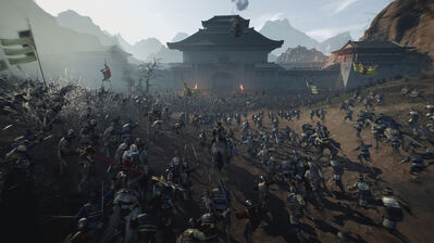 دانلود والپیپر بازی جنگجویان دودمان: خاستگاه Dynasty Warriors Origins Army Castle