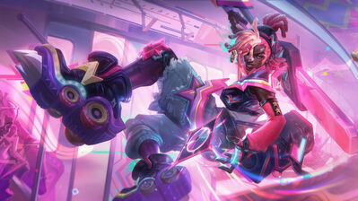 دانلود والپیپر اکو لوست راک اسپلش آرت لول Ekko Lovestruck Skin