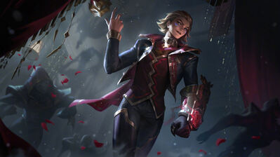 دانلود والپیپر ازرئال اسکین Black Rose لیگ آف لجندز Ezreal Black Rose LoL Splash Art