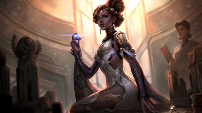دانلود پوستر مل آرکین کانسیلور Mel Arcane Councilor Skin LoL Splash Art