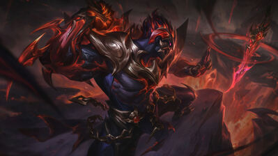 دانلود والپیپر Shen Nightbringer از League of Legends Wild Rift Shen Nightbringer Skin LoL WR Splash Art