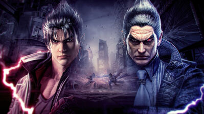 دانلود والپیپر تکن ۸ جین و کازویا Tekken 8 Jin Kazuya | جین و کازویا یعنی دعوای خانوادگی، شبیه تو و پدرت که هنوز سر یه موضوع ۱۰ ساله دعوایین.