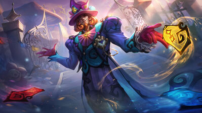 دانلود والپیپر توئیستد فیت وندرتاون لول Twisted Fate Wondertown Skin LoL WR