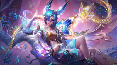 دانلود والپیپر Xayah Celestial Embroidery Prestige Skin LoL