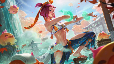 دانلود والپیپر یونارا اسپلش آرت لول League of Legends Spirit Blossom