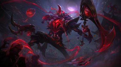 دانلود والپیپر اسکین بلاد مون فیدل‌استیکس لیگ آف لجندز Blood Moon Fiddlesticks LoL