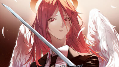 دانلود والپیپر فرشته شیطان شمشیر چینسا من Angel Devil Sword Chainsaw Man