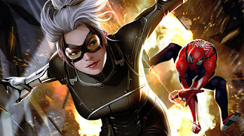 دانلود والپیپر گربه سیاه اسپایدرمن Marvel Black Cat