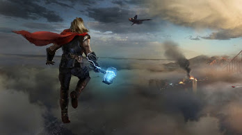 دانلود پوستر ثور چکش میولنیر Thor Mjolnir Hammer Marvel