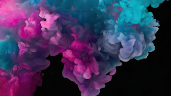 دانلود والپیپر دود رنگی Colorful Smoke Background Art