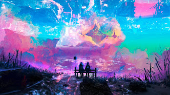 دانلود والپیپر دیجیتال آرت فانتزی آسمان و منظره Fantasy Digital Art Sky Landscape