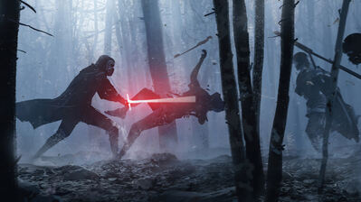 دانلود والپیپر کایلو رن استار وارز Kylo Ren Star Wars Battle
