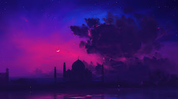 دانلود والپیپر آرت تاج محل Taj Mahal Art | تاج محل گذاشتی که عشق ابدی رو یادت بیاره، ولی آخرین پیام عشقت توی اسپم‌ها گم شده.