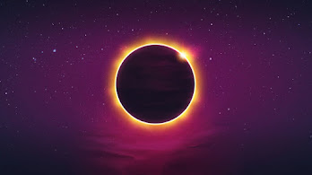 دانلود والپیپر خورشیدگرفتگی Total Solar Eclipse Art