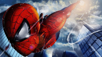 دانلود والپیپر مرد عنکبوتی کلوزآپ Spider-Man Close Up