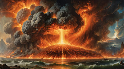 دانلود والپیپر آتشفشان فوران Volcano Eruption