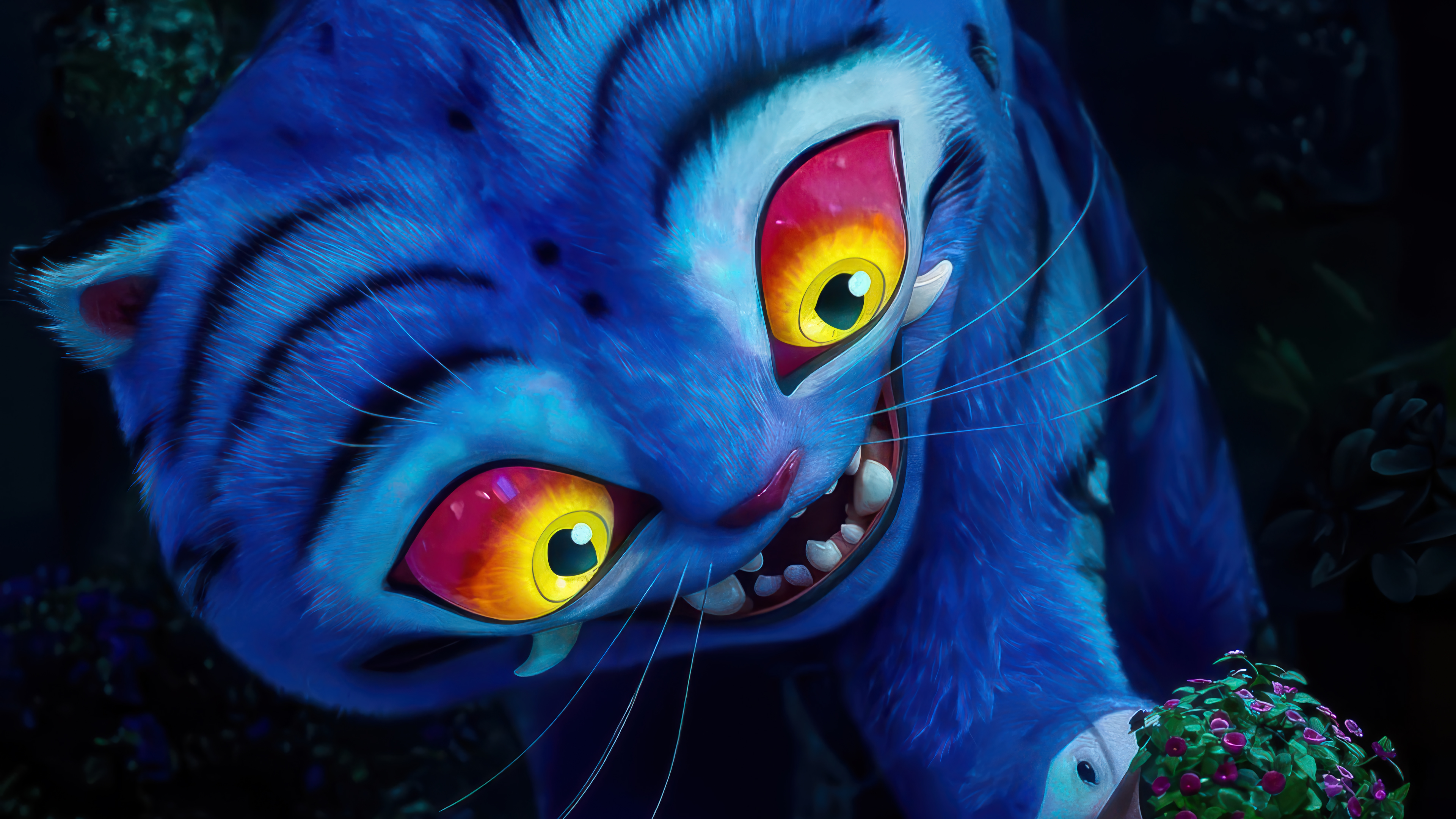 دانلود والپیپر کی‌پاپ شکارچی شیطان و ببر Kpop Demon Hunters Tiger