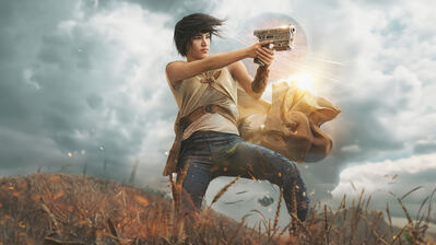 دانلود پوستر شورش ماه سوفیا بوتلا در نقش کورا Rebel Moon Sofia Boutella as Kora