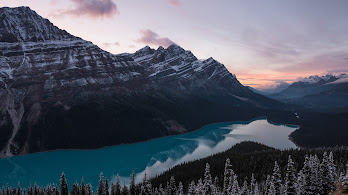 دانلود والپیپر منظره دریاچه کوه Mountain Lake Landscape