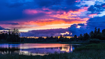 دانلود والپیپر منظره ابر طلوع Sunsrise Clouds Scenery