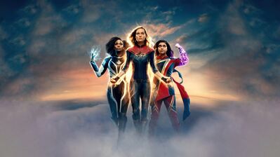 دانلود پوستر دِ مارولز 2023 The Marvels Captain Marvel Ms. Marvel Monica Rambeau