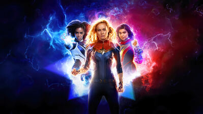 دانلود پوستر مارولز The Marvels Movie Captain Marvel Ms. Marvel Monica Rambeau