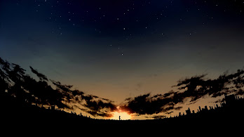 دانلود والپیپر منظره طلوع خورشید انیمه Anime Sunrise Scenery