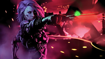 دانلود والپیپر دختر سایبرپانک علمی تخیلی Cyberpunk Girl Sci-Fi