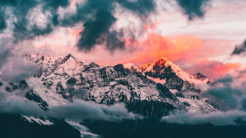 دانلود والپیپر منظره کوه و ابر Mountain Clouds Landscape Scenery