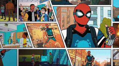 دانلود پوستر سریال اسپایدرمن محله دوستت Spider-Man Your Friendly Neighborhood