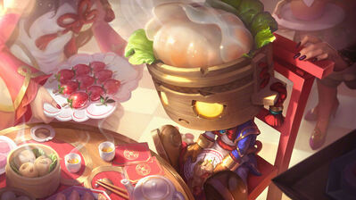 دانلود والپیپر آمومو Dumpling Darlings LoL Amumu Dumpling Darlings Skin LoL Splash Art