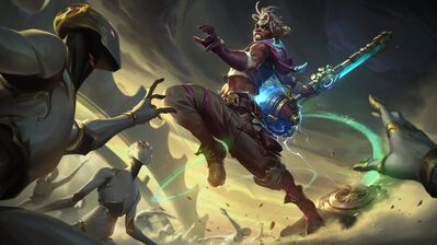 دانلود والپیپر اکو آخرین سنگر آرکین Ekko Last Stand Arcane Series Skin