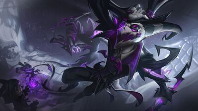 دانلود والپیپر فرایت نایت شاکو اسپلش آرت لیگ Fright Night Shaco LoL Skin Splash Art