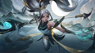 دانلود والپیپر جانا اسکین کالیگرافیا League of Legends Janna Calligraphia