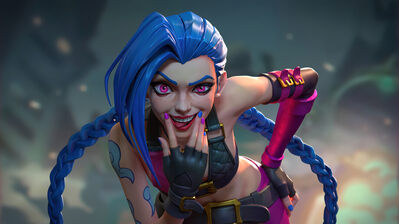 دانلود والپیپر جینکس بازی آرکن League of Legends Jinx Arcane LoL