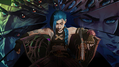 دانلود والپیپر جینکس آرکین نت فلیکس Jinx Arcane Netflix LoL