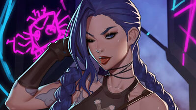 دانلود والپیپر جینکس Arcane LoL Art