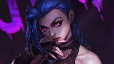دانلود والپیپر هنر جینکس آرکین نتفلیکس Jinx Arcane Netflix Series LoL Art