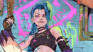 دانلود والپیپر جینکس آرکین نت‌فلیکس Jinx Arcane Series Netflix