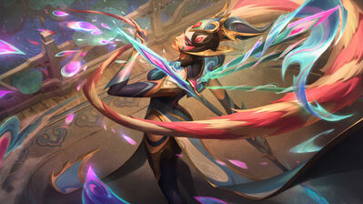 دانلود والپیپر کالیستا اپوس LoL Kalista Splendor Opus Skin LoL Splash Art