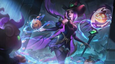 دانلود والپیپر لبلانک LoL LeBlanc Bewitching Skin