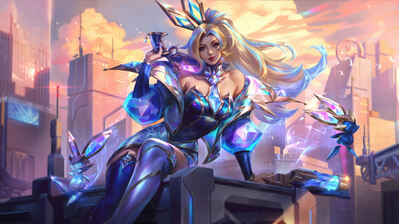 دانلود والپیپر اسپلش آرت میس فورچون بتل بانی پرستیژ Miss Fortune Battle Bunny Prestige LoL Skin Splash Art