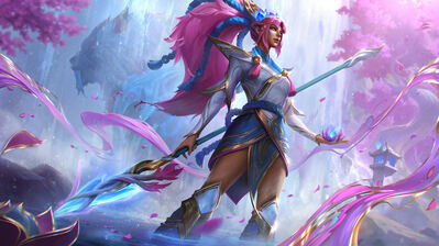 دانلود والپیپر نیدالی اسپریت بلوسوم LoL Nidalee Spirit Blossom Skin