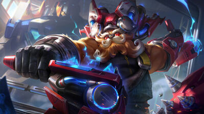 دانلود والپیپر اورن League of Legends Ornn Aegis Frame Skin