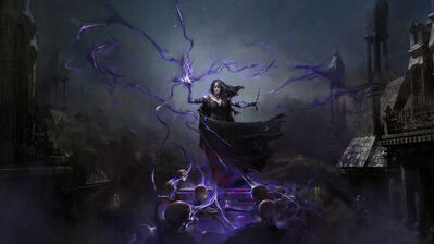 دانلود والپیپر نکرومنسر از بازی Path of Exile 2 Path of Exile 2 Necromancer | نکرومنسر یعنی مردگان و جادو؛ تو فقط مرده‌ای (از نظر انرژی).