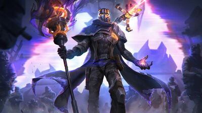 دانلود والپیپر ویکتور سای‌آپس لول Viktor PsyOps Skin New LoL Rework Splash Art