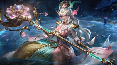 دانلود والپیپر نیمی پرستیژ لول Nami Prestige LoL Wild Rift Splash Art Skin