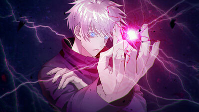 دانلود والپیپر ساتورو گوجو هالو پرپل جوجوتسو کایسن Satoru Gojo Hollow Purple Jujutsu Kaisen Anime