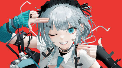 دانلود والپیپر دختر انیمه چشمک و لبخند Anime Girl Wink Smile